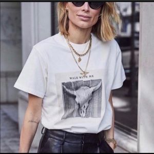Anine Bing ‘Walk with me’ tee. Size large